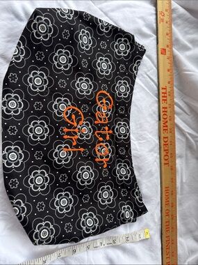 thirty-one Black Floral COVER with Orange Embroidery #GatorGirl